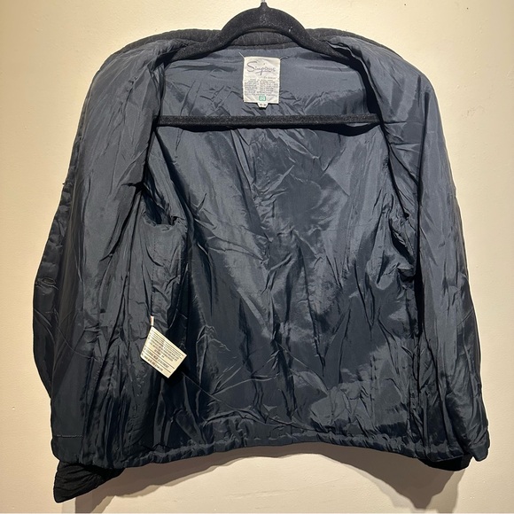 Vintage 100% silk Simpsons Quilted Jacket - Picture 7 of 8